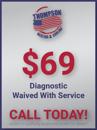 A sign that says $ 69 diagnostic waived with service