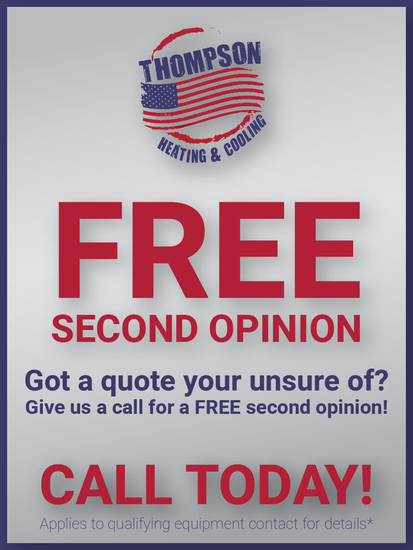 A free second opinion sign for thompson heating and cooling