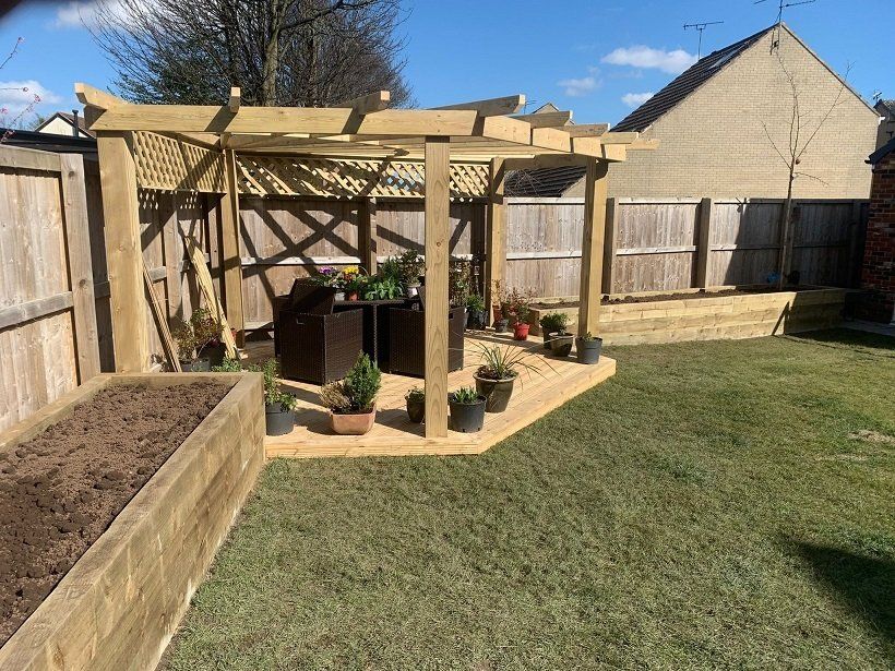 Timber pergola an