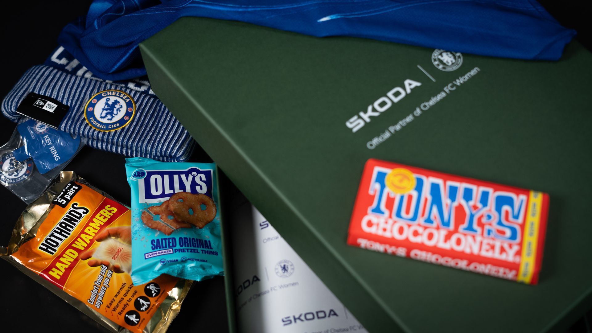 Skode PR box with gifts for influencers.