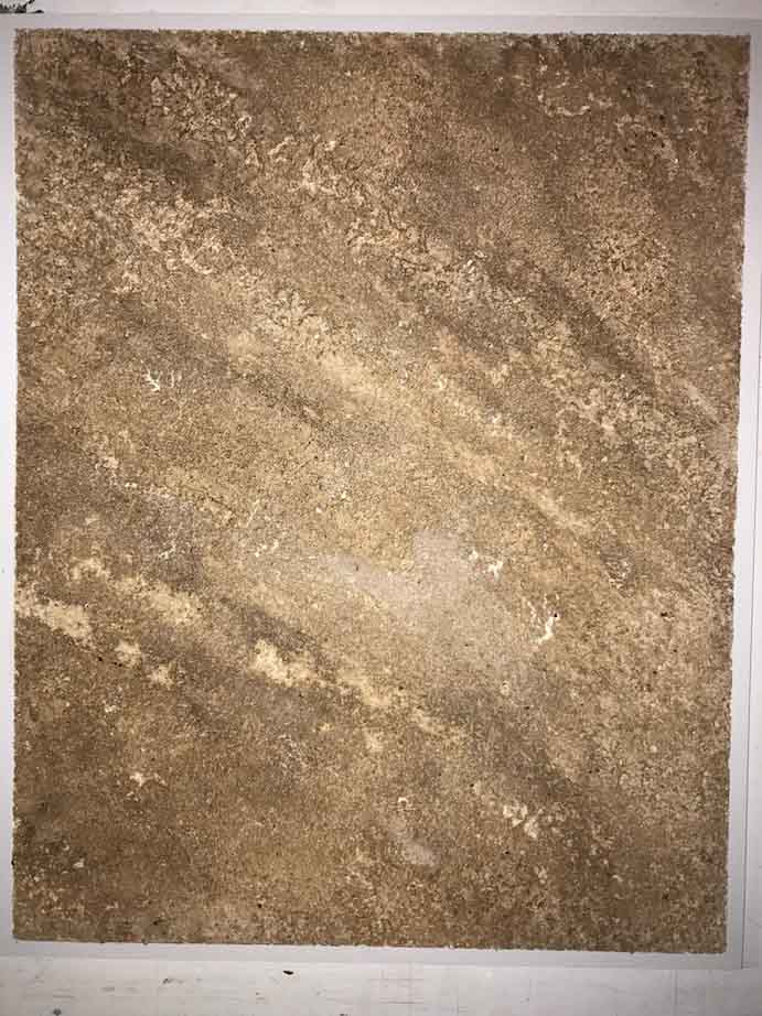 venezia stucco image of a gold travertino panel