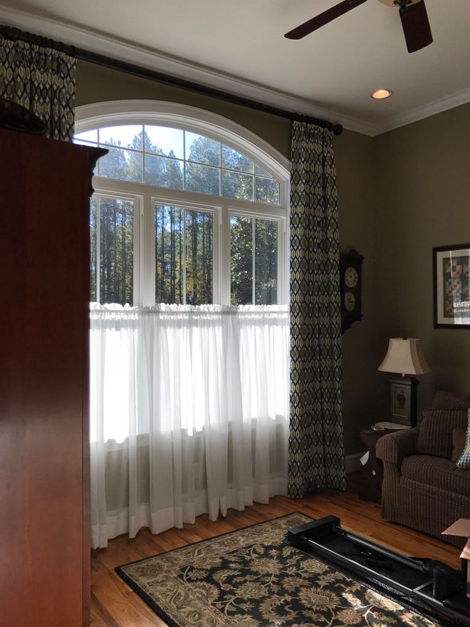 UV protective window film on a glass pane with soft diffused light