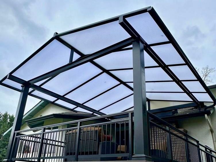 After Photo: Crown Patio Covers Installed a Gable Style Patio Cover on this house in Wilsonville Oregon
