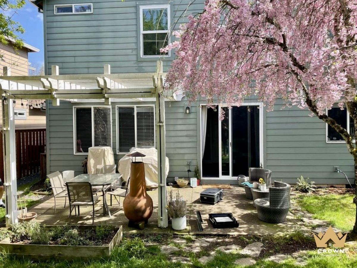 Before the Patio Cover was Installed by Crown Patio Covers located in Portland, OR