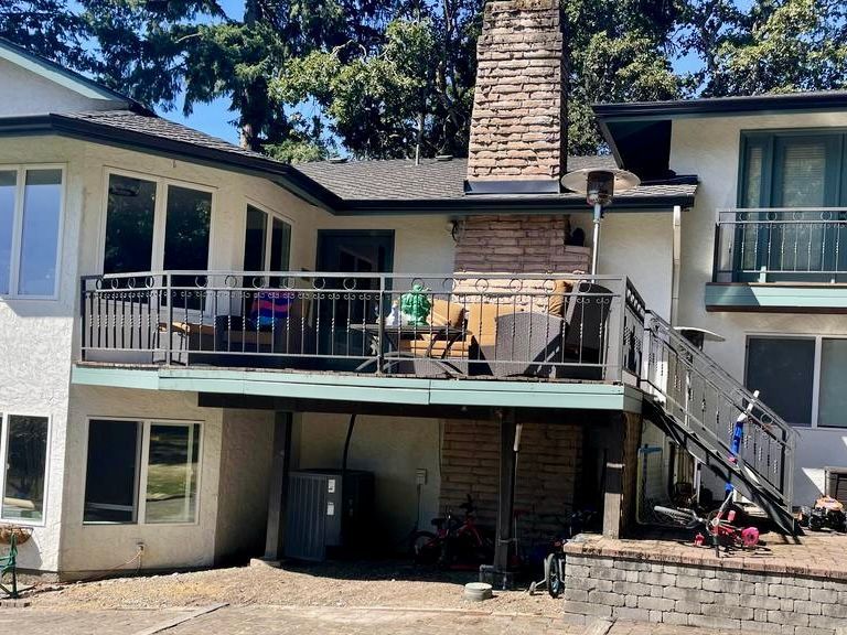 Before Crown Patio Covers installed a double Patio Cover in Tualatin Oregon