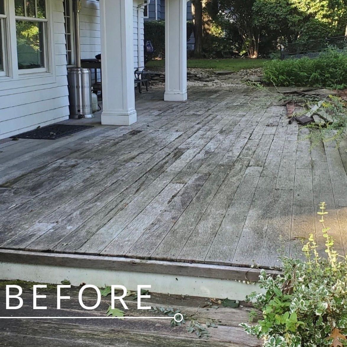 Before Deck Replacement by Crown Patio Covers