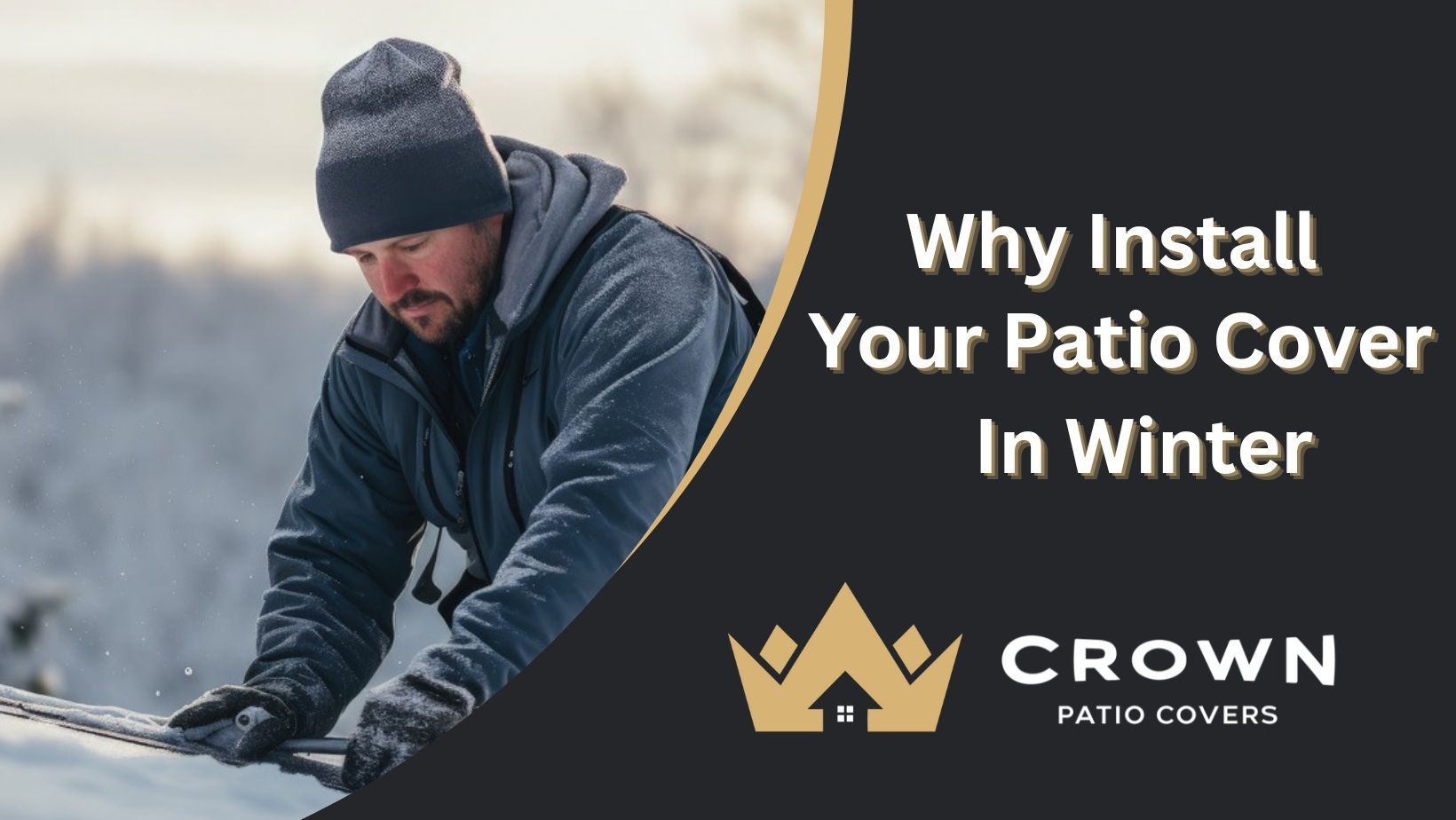 Why you should install your patio cover in the winter. Here are 5 benefits of an off-season installation