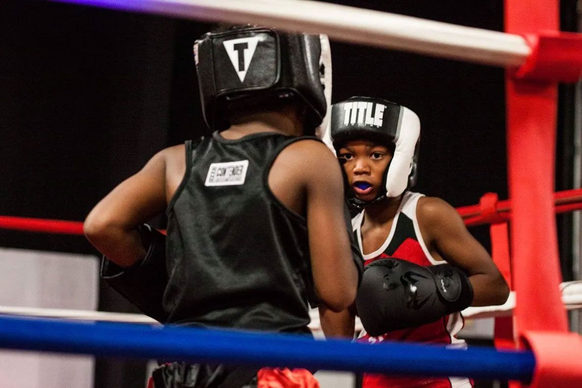 Kids Practicing Boxing
