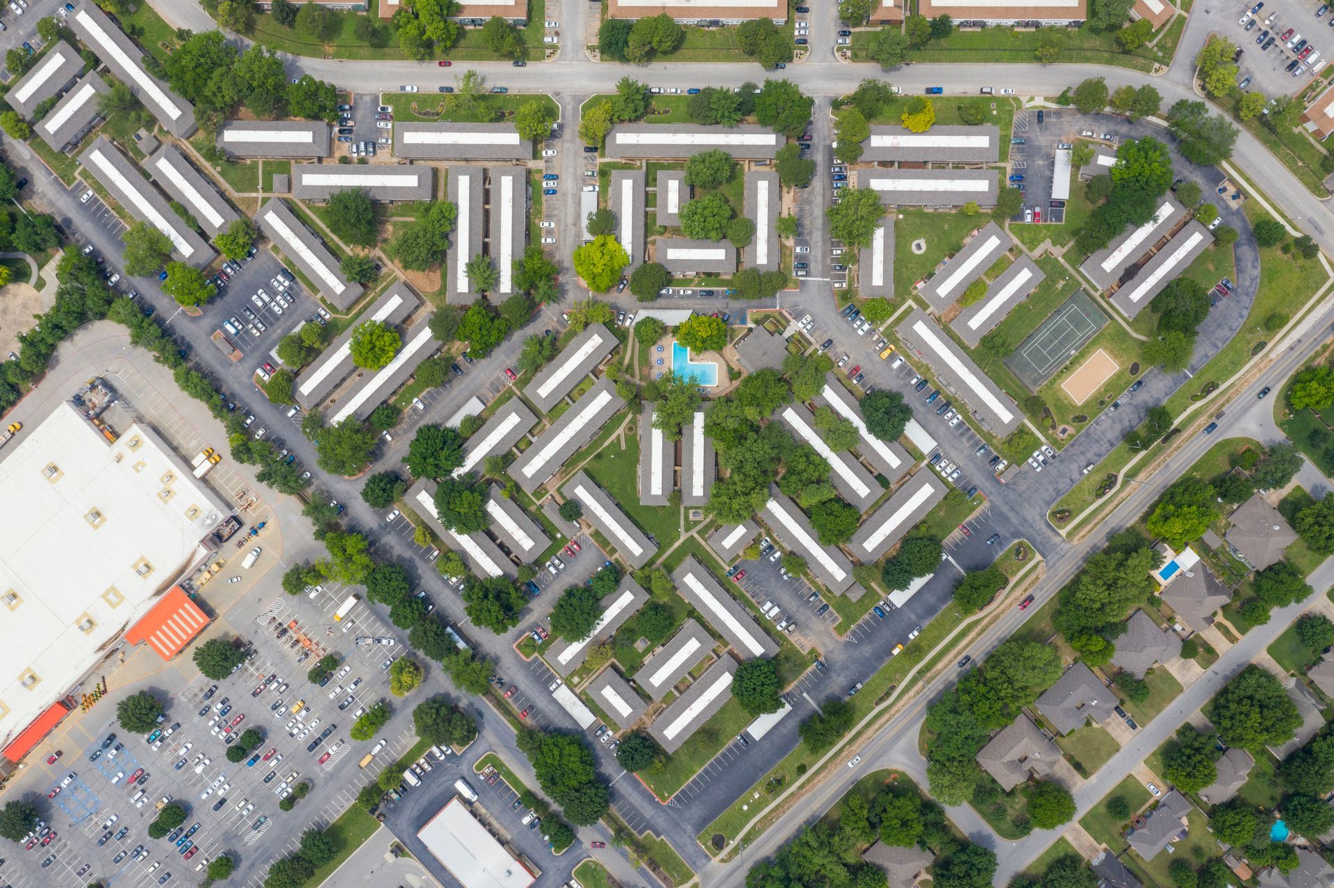 birds eye view