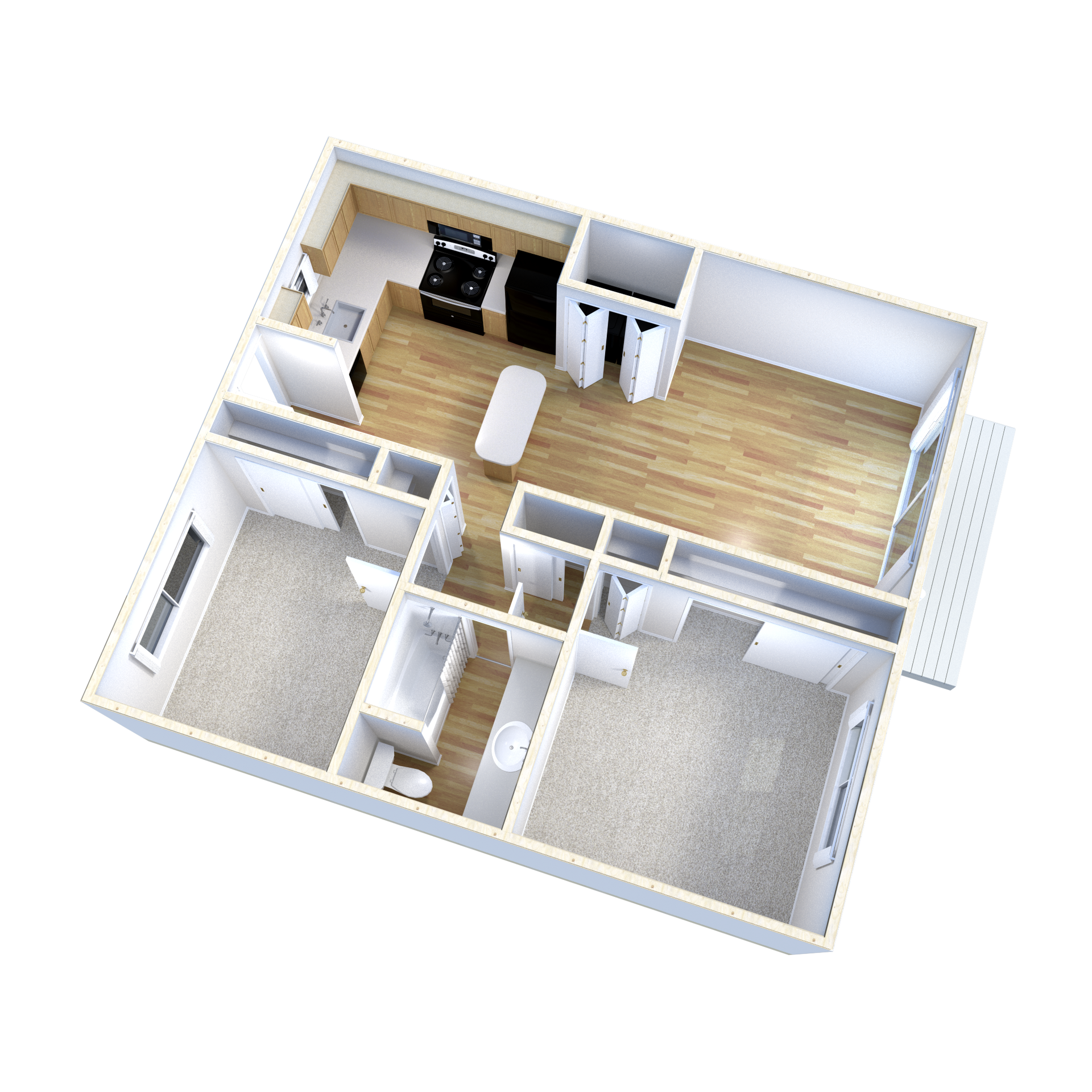 2 Bed | 1 Bath