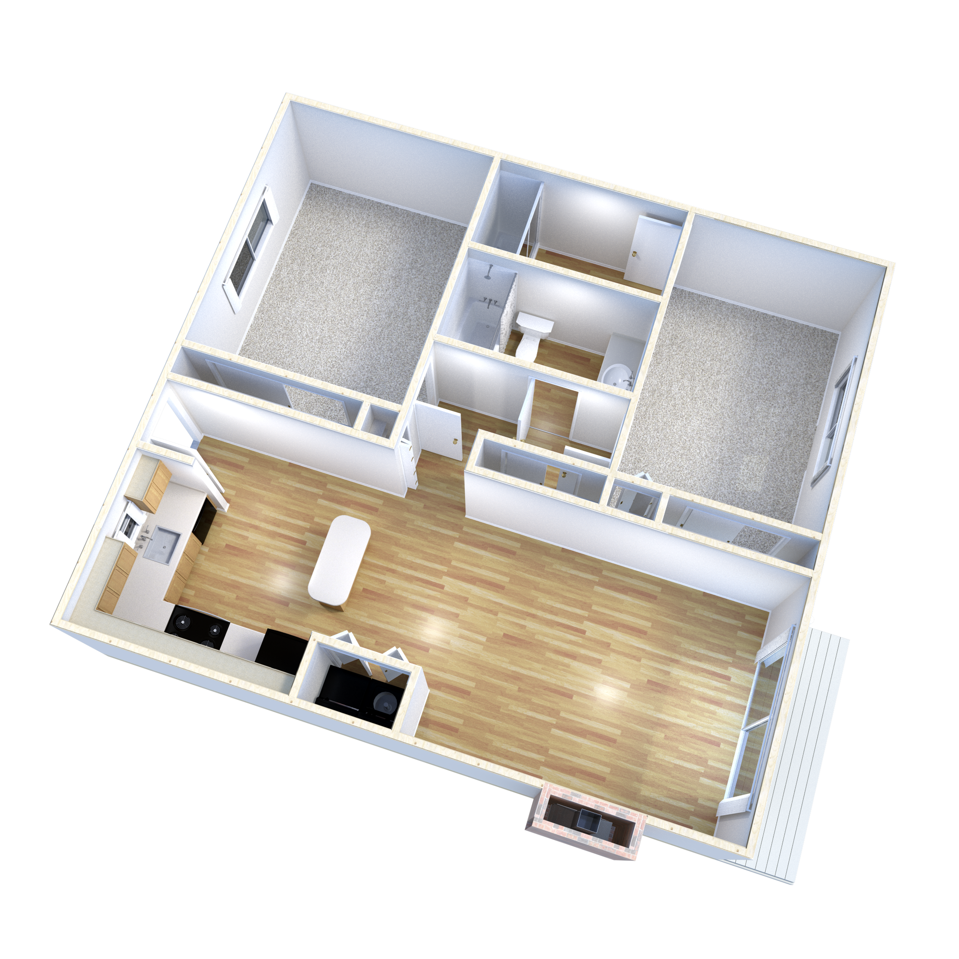 2 Bed | 2 Bath