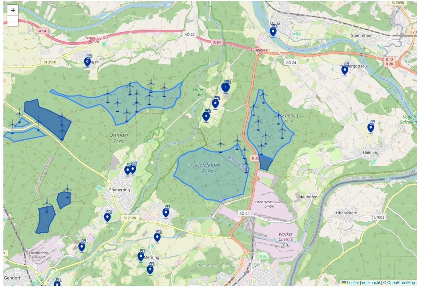 Vorranggebiete Windkraft Region Altötting Projektierer QQair