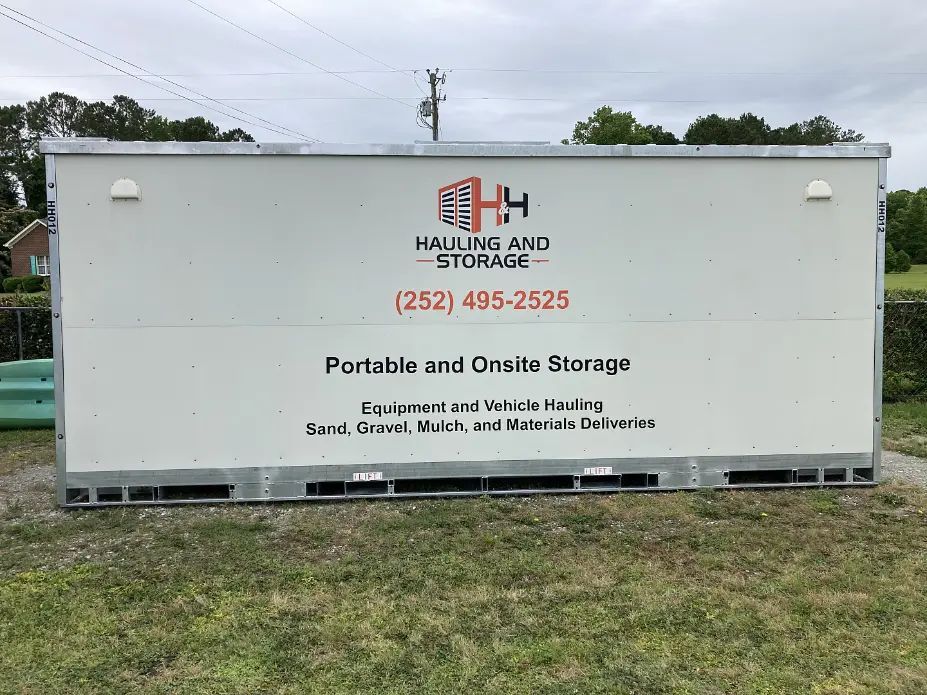 White storage container with 