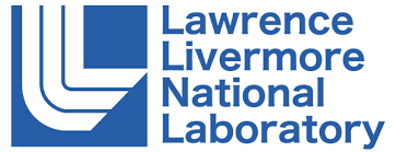 The lawrence livermore national laboratory logo is blue and white.