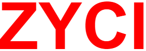 The word zyci is written in red on a white background