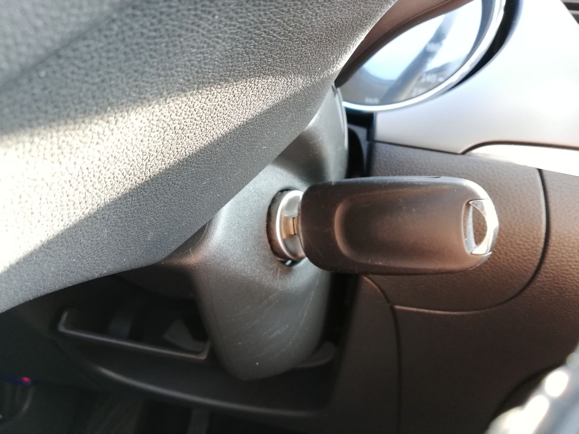 A Close Up Of A Car Steering Wheel With A Key In It – Wingfield, SA - On The Spot Locksmiths