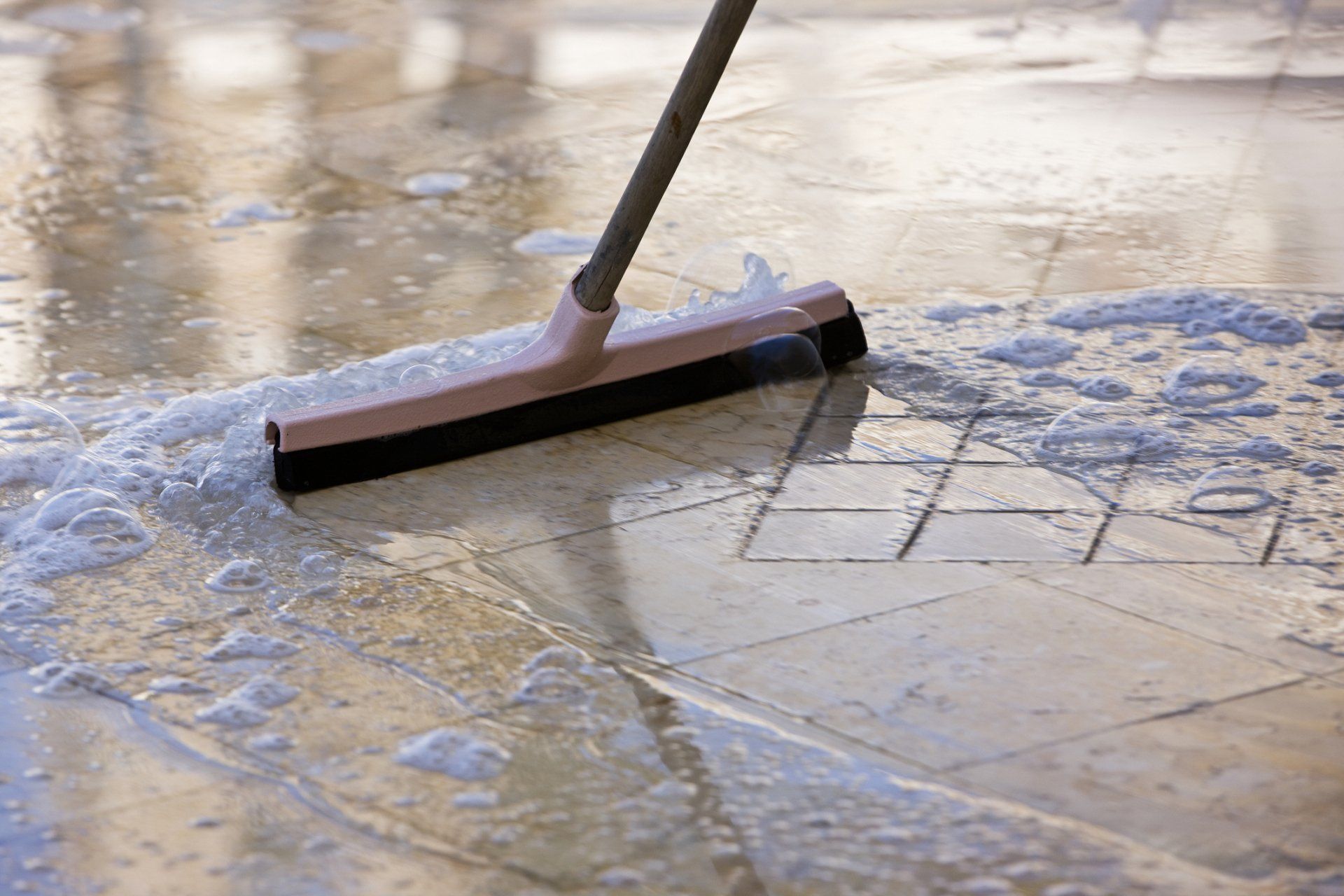 Cleaning Tiles — Bryan, OH — Sammons Carpet Care Cleaning Tiles — Bryan, OH — Sammons Carpet Care