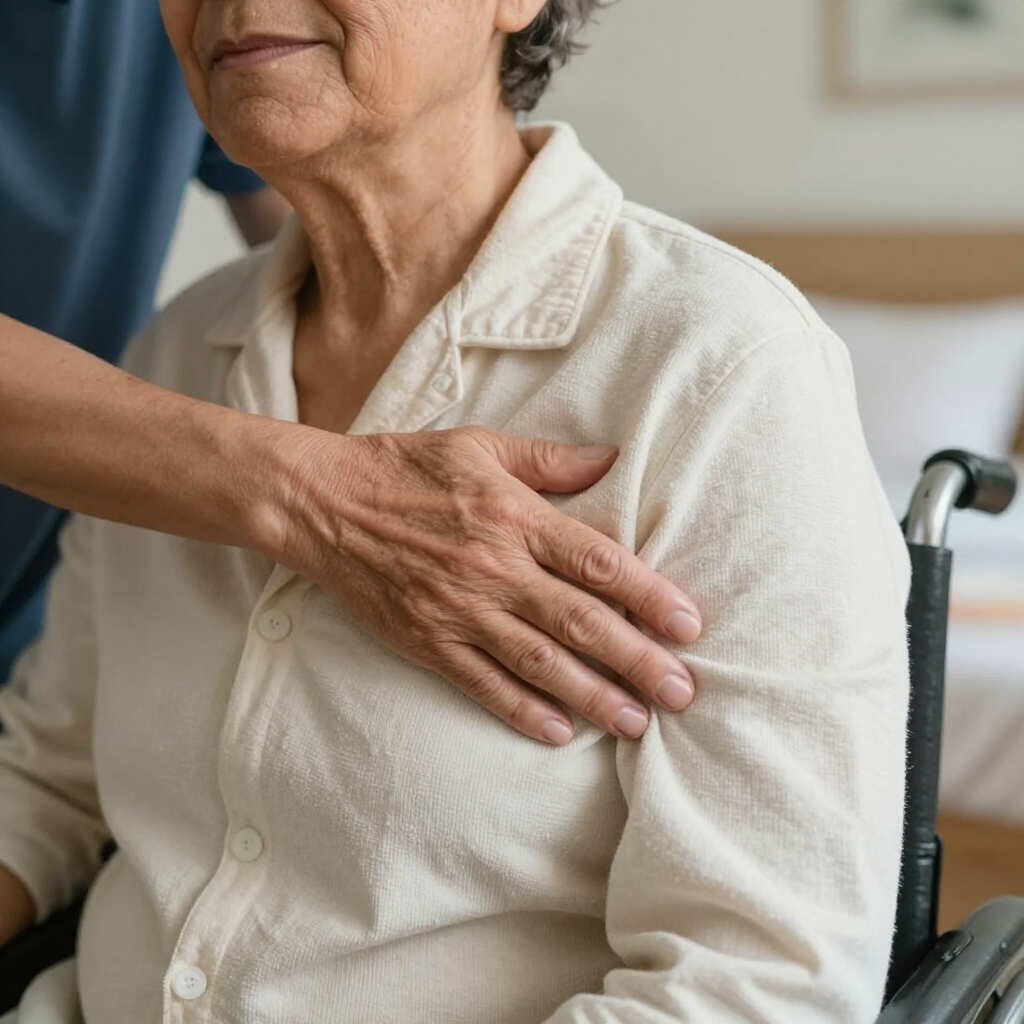 A Nurse Is Listening to An Elderly Woman's Heartbeat with A Stethoscope — Coast 2 Coast Disability Support Services in Taree, NSW