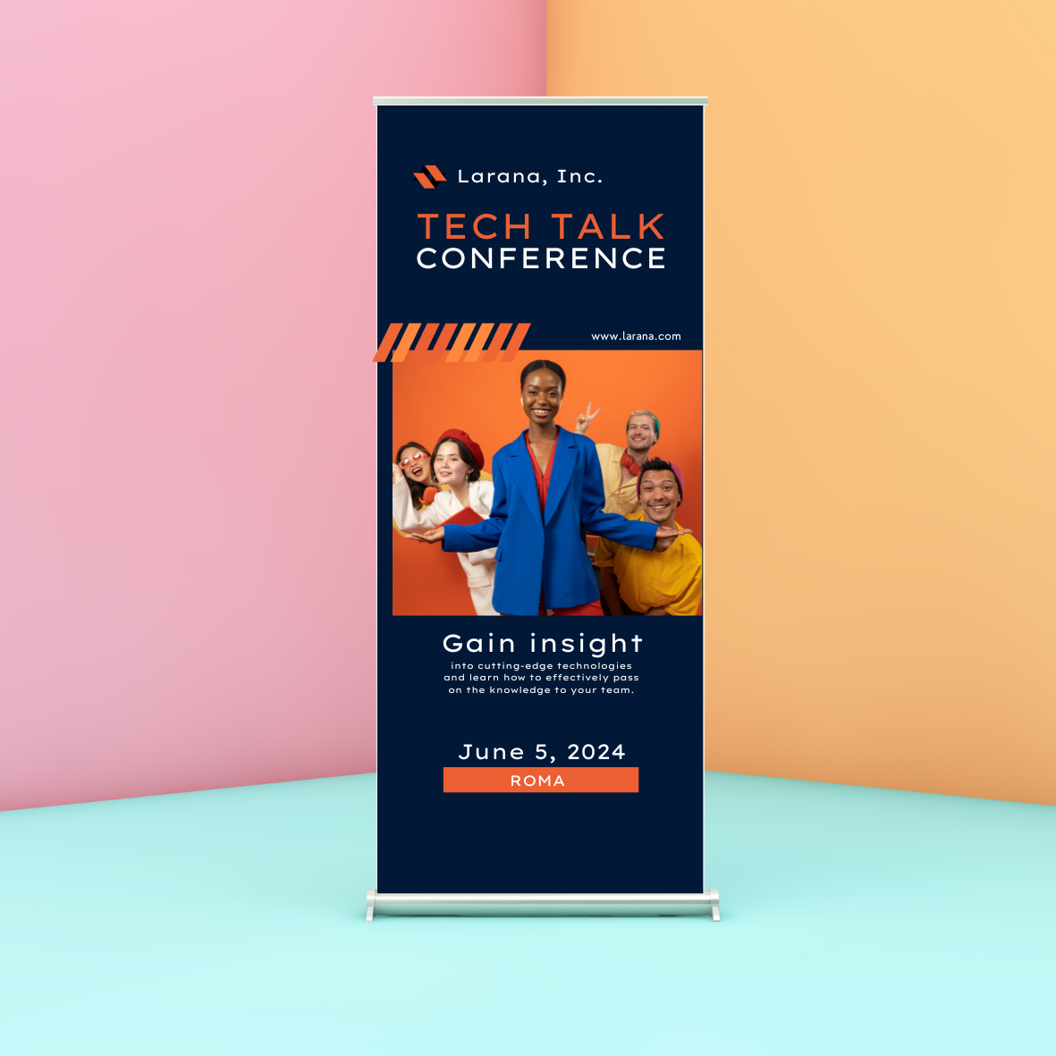 roll up logo area stampa digitale frosinone
