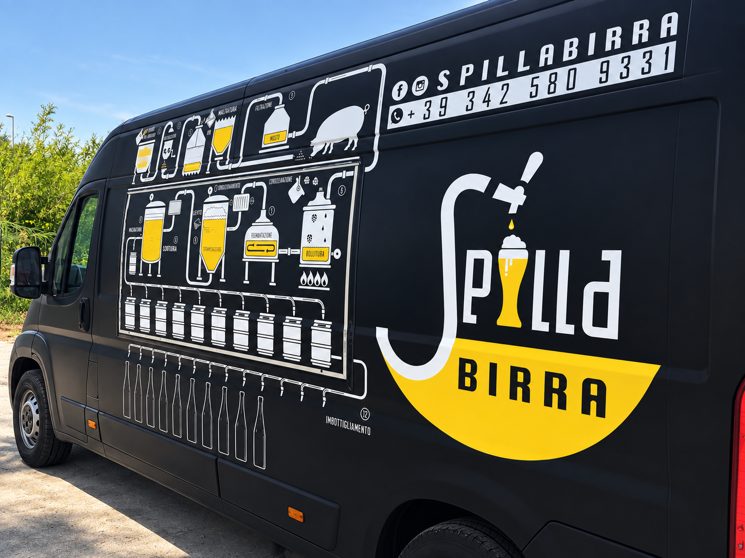 Furgone Spilla Birra decorato