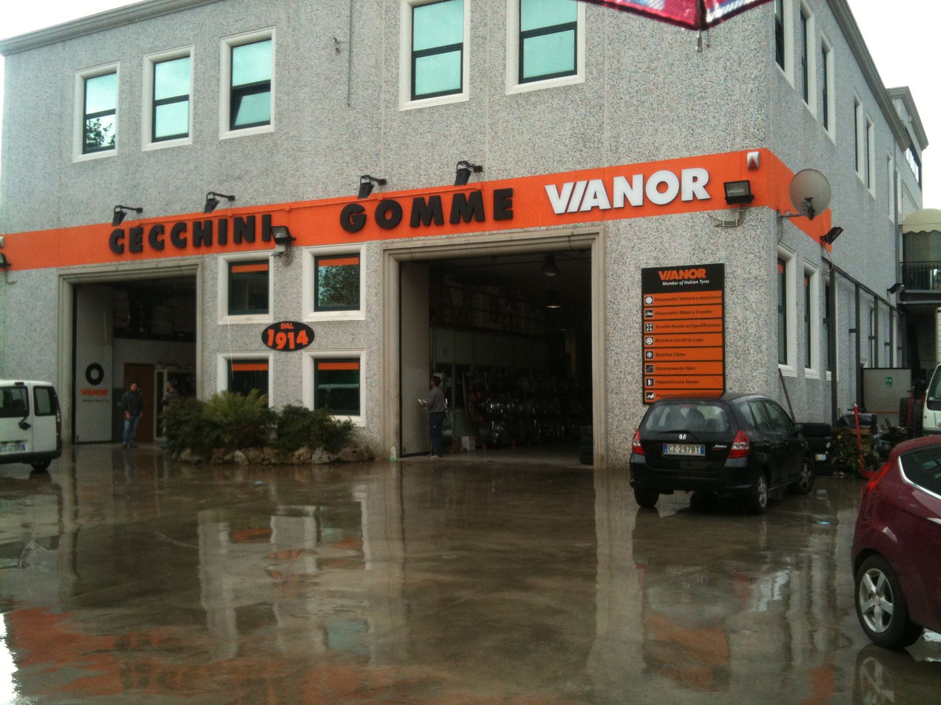 insegna cecchini gomme logo area stampa digitale frosinone