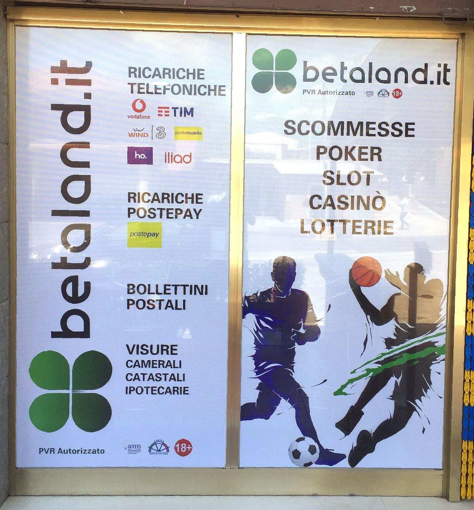 vetrina betaland area stampa digitale frosinone