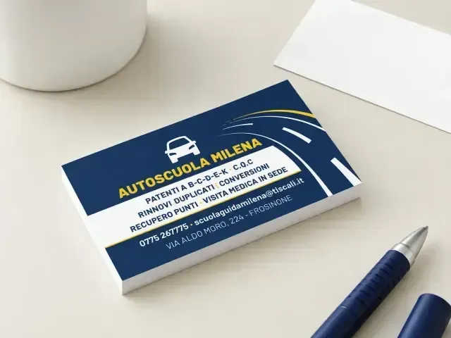 Biglietti da visita Autoscuola Milena