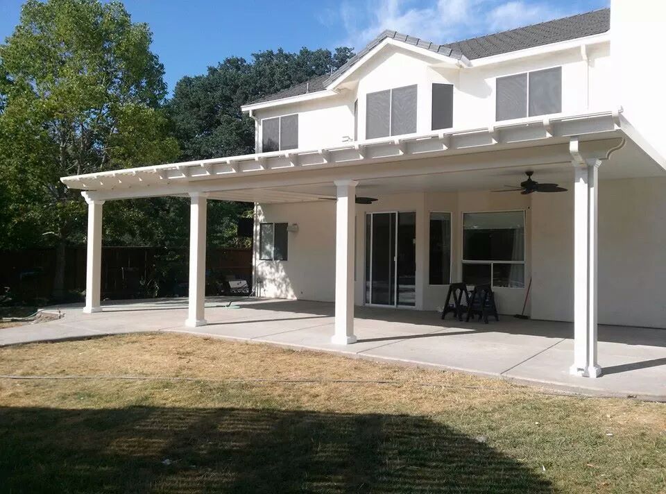 Patio Cover installation Before & After Photos Sacramento
