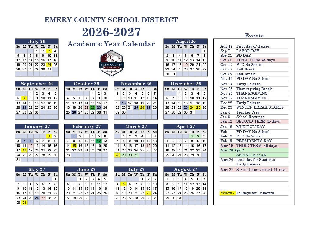 A calendar with the words together we are built on it
