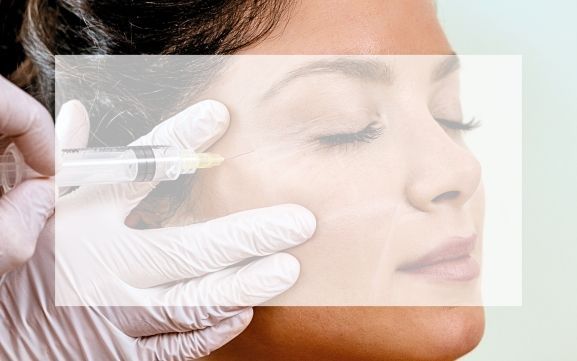 Botox patient receiving injection