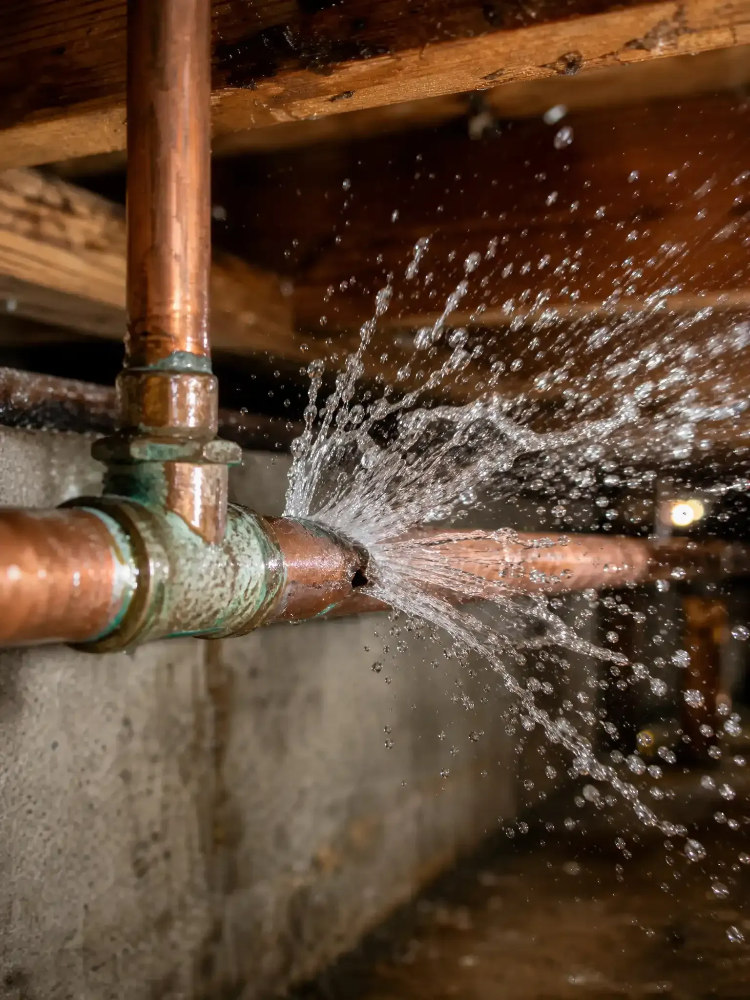 Emergency plumber attending a callout at an Algarve property
