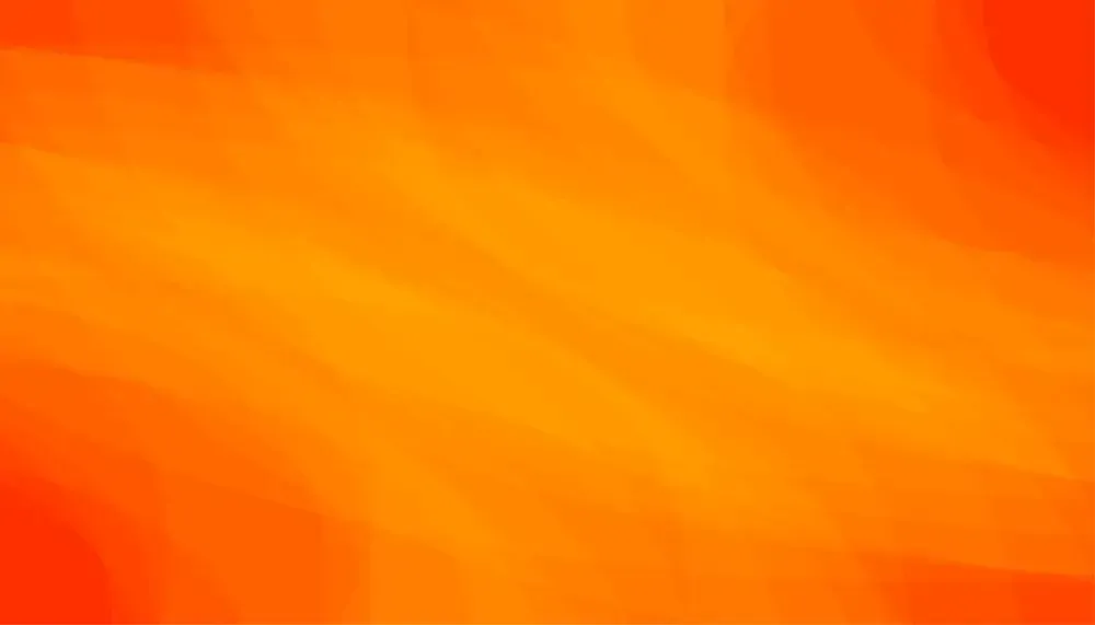 A bright orange background with a blurred texture.
