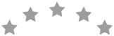 Four gray stars in a row