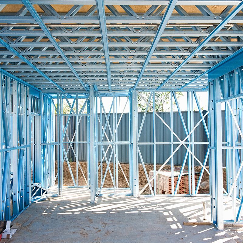 Metal Frame With Skyblue Paint