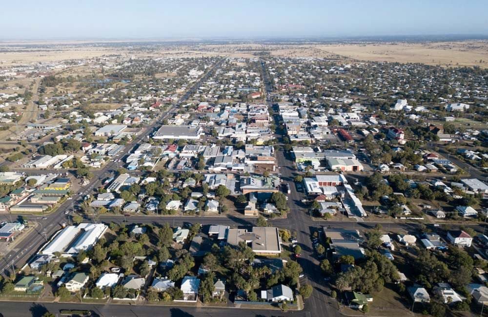 Aerial View of A Sprawling Suburban Neighborhood — Uplift Removals in Kirwan, QLD