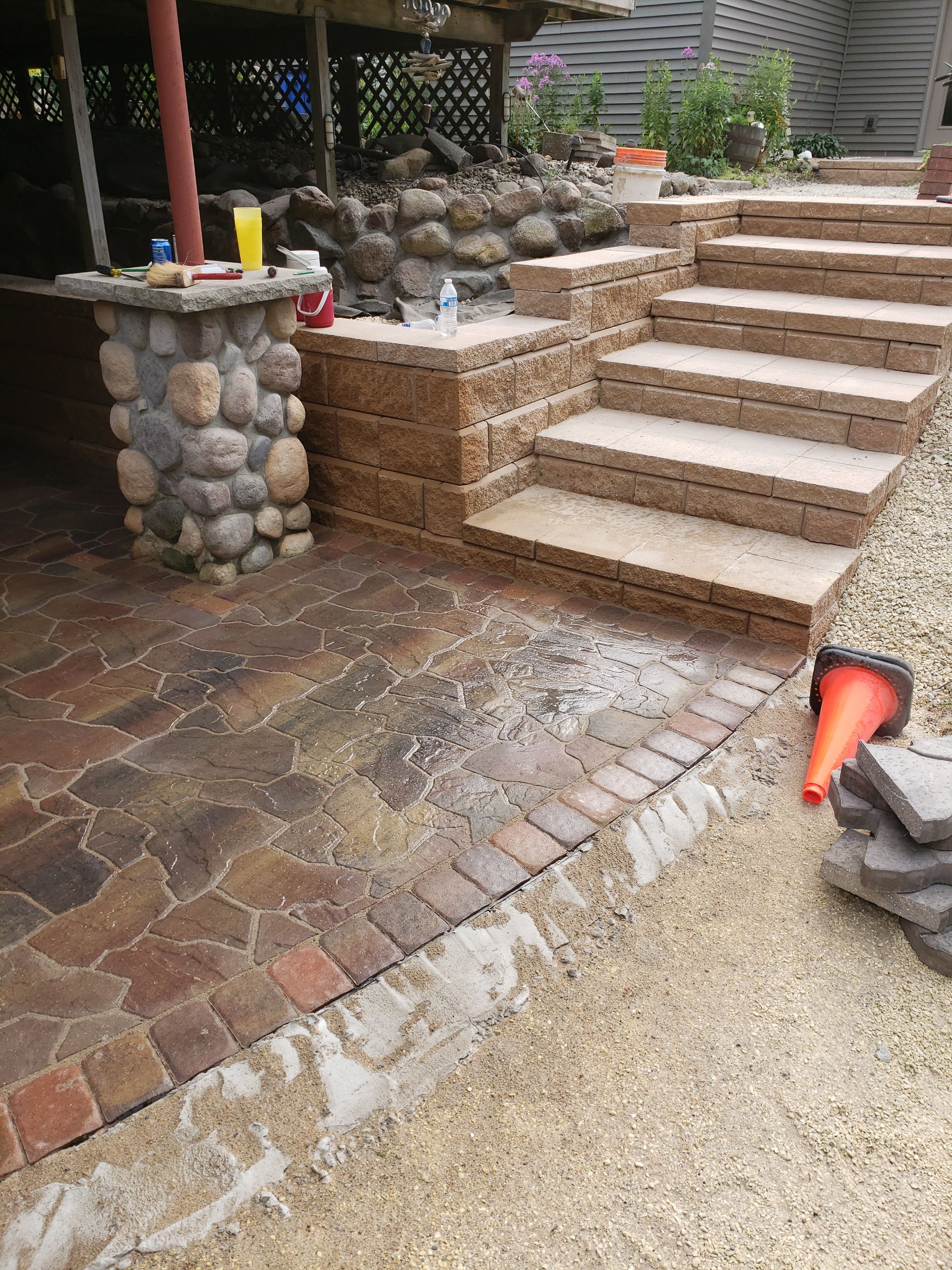 custom stone steps waterloo 