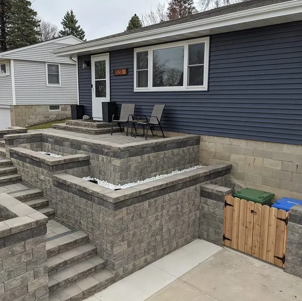 custom stone patio
