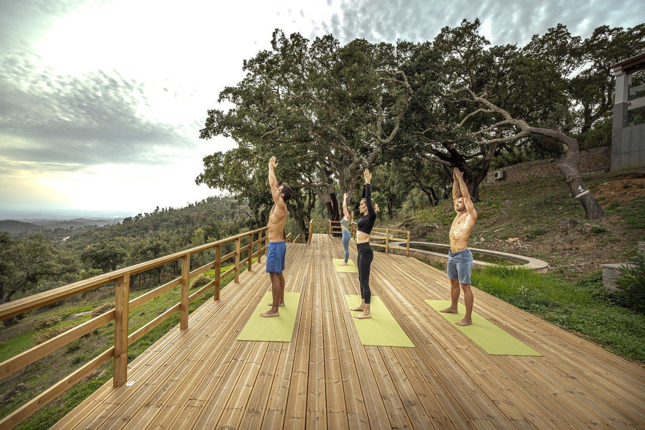 Yoga on the deck