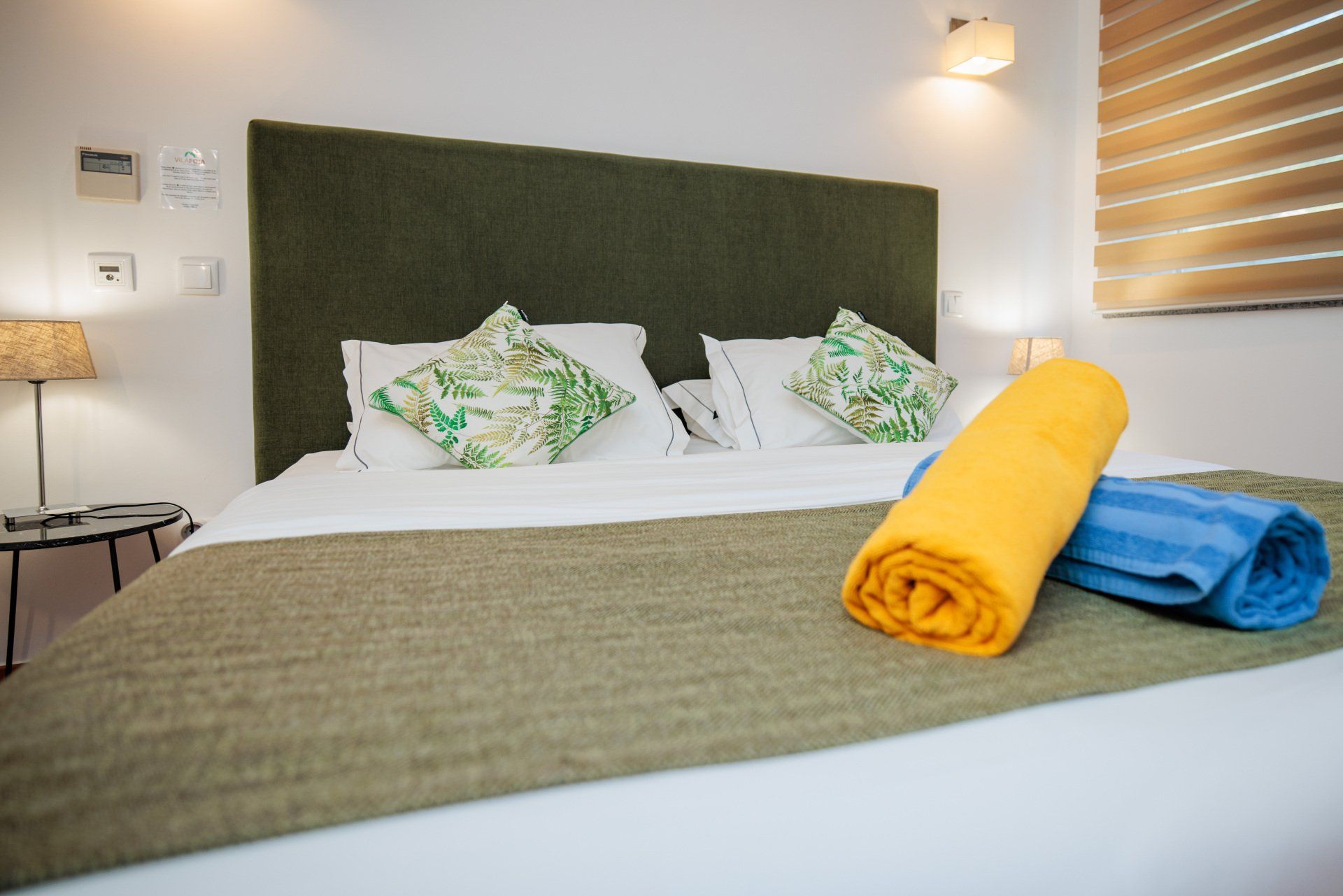 Detail of the bed in the economy room