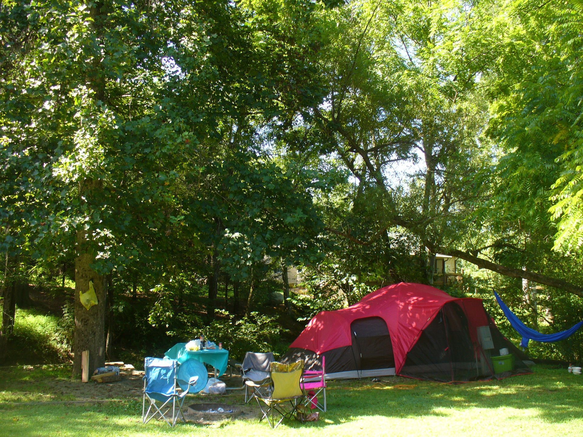 tent camping in blue ridge ga