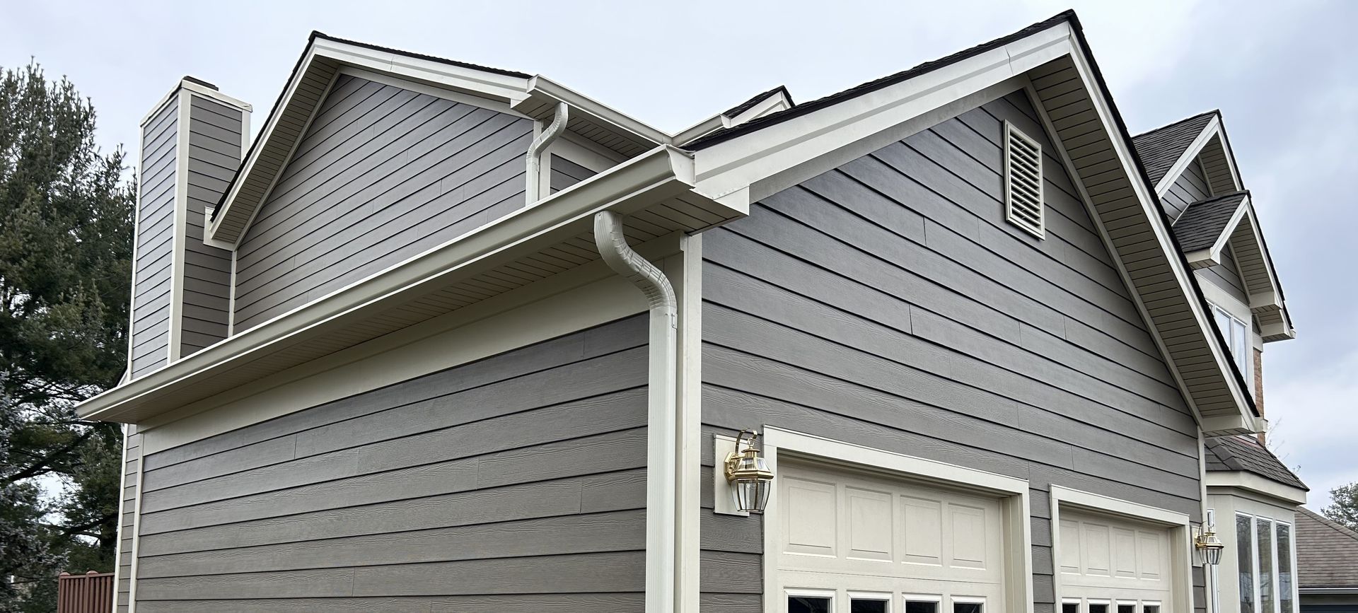 Seamless Gutters on a home in Lancaster County