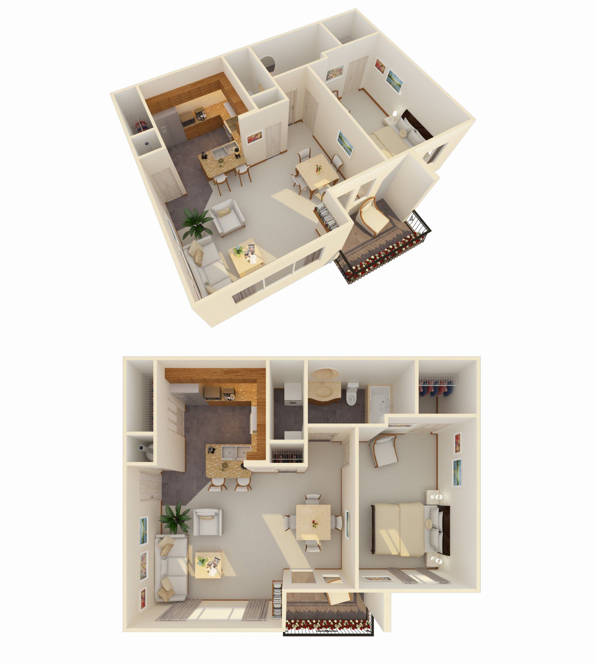 1 Bed 1 Bath