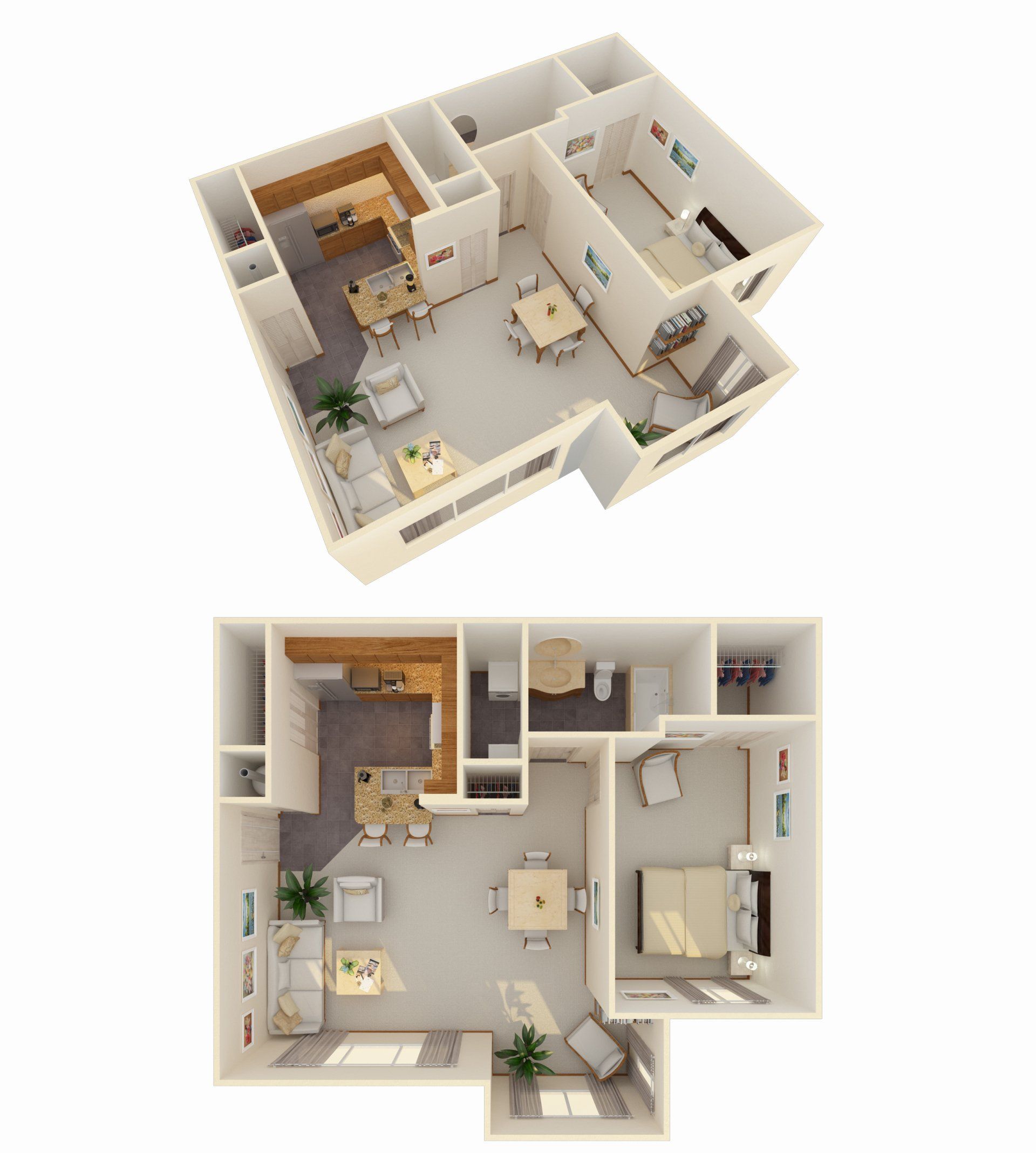 1 Bed 1 Bath w/ Study