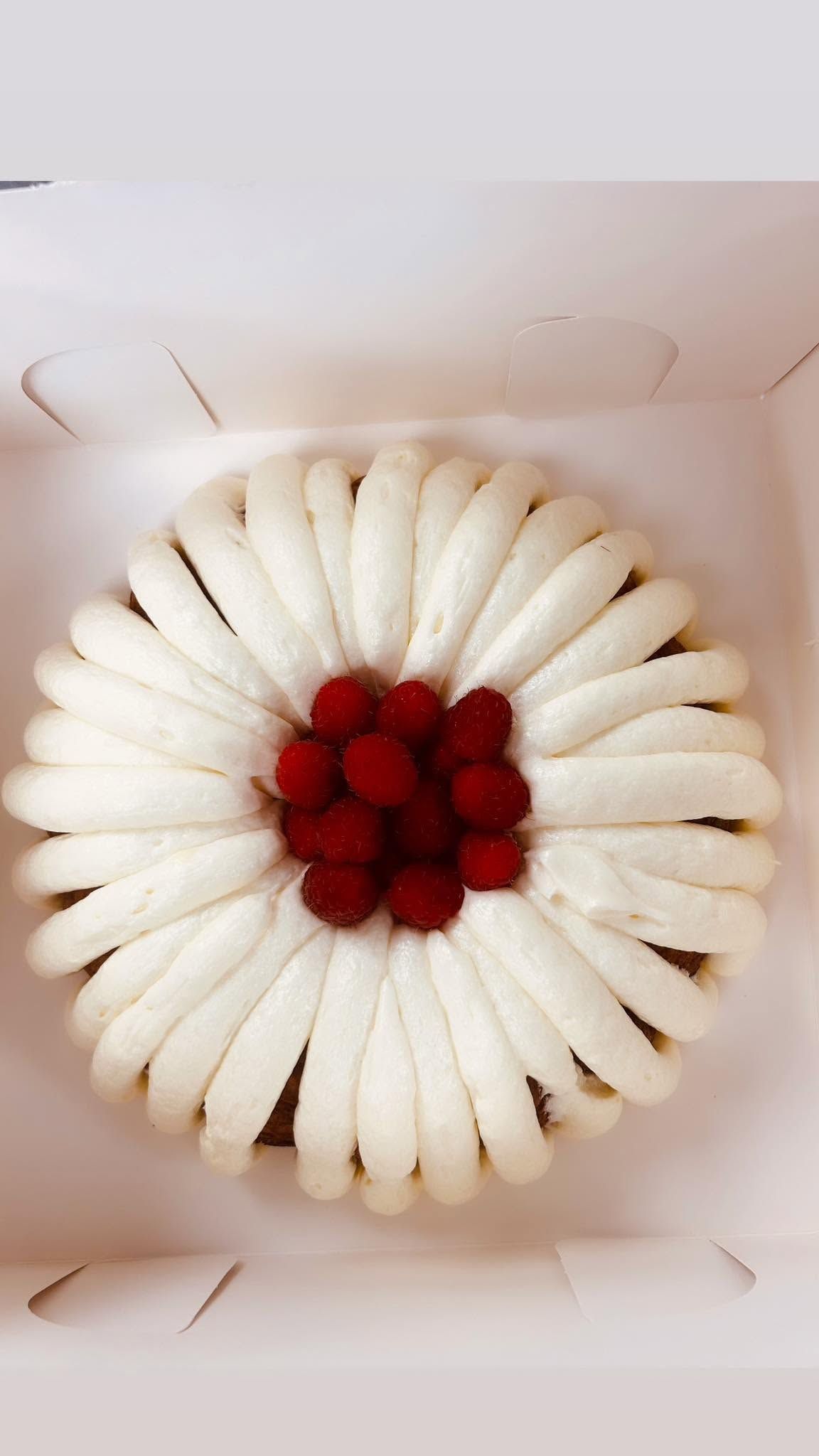 dessert with berry topping