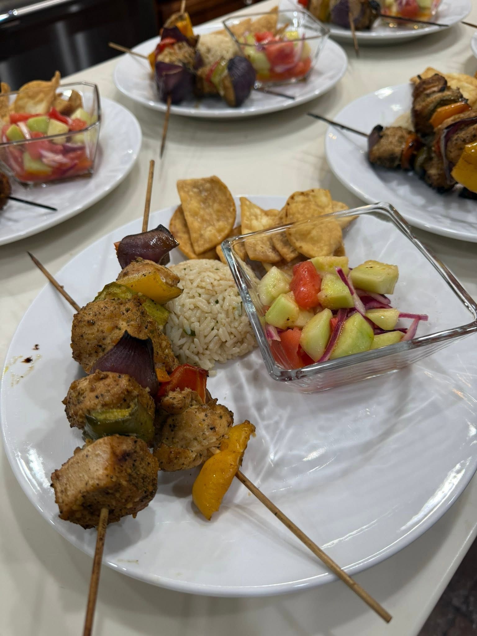 plated appetizers