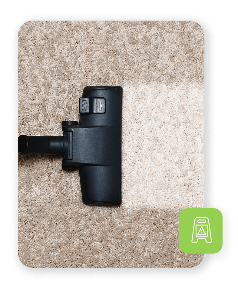 steam cleaning a carpet