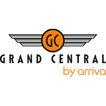 Grand Central logo with a wing design and