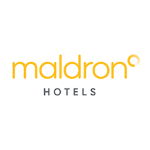 Maldron Hotels logo in yellow and gray.