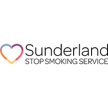 Logo: Heart with rainbow colors and text 