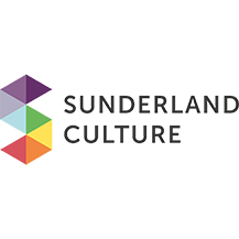Sunderland Culture logo: multicolored geometric shape next to text
